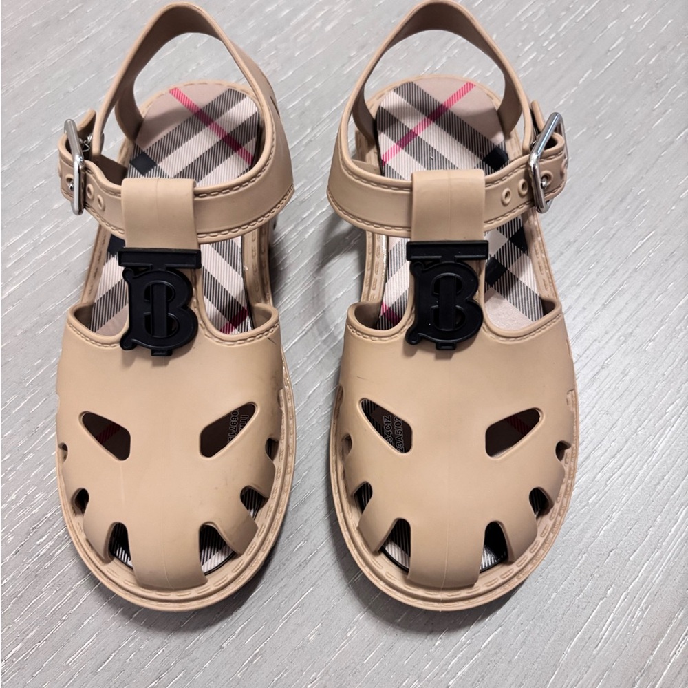 Burberry Girl's Jenna Tb Jelly Fisherman Sandal